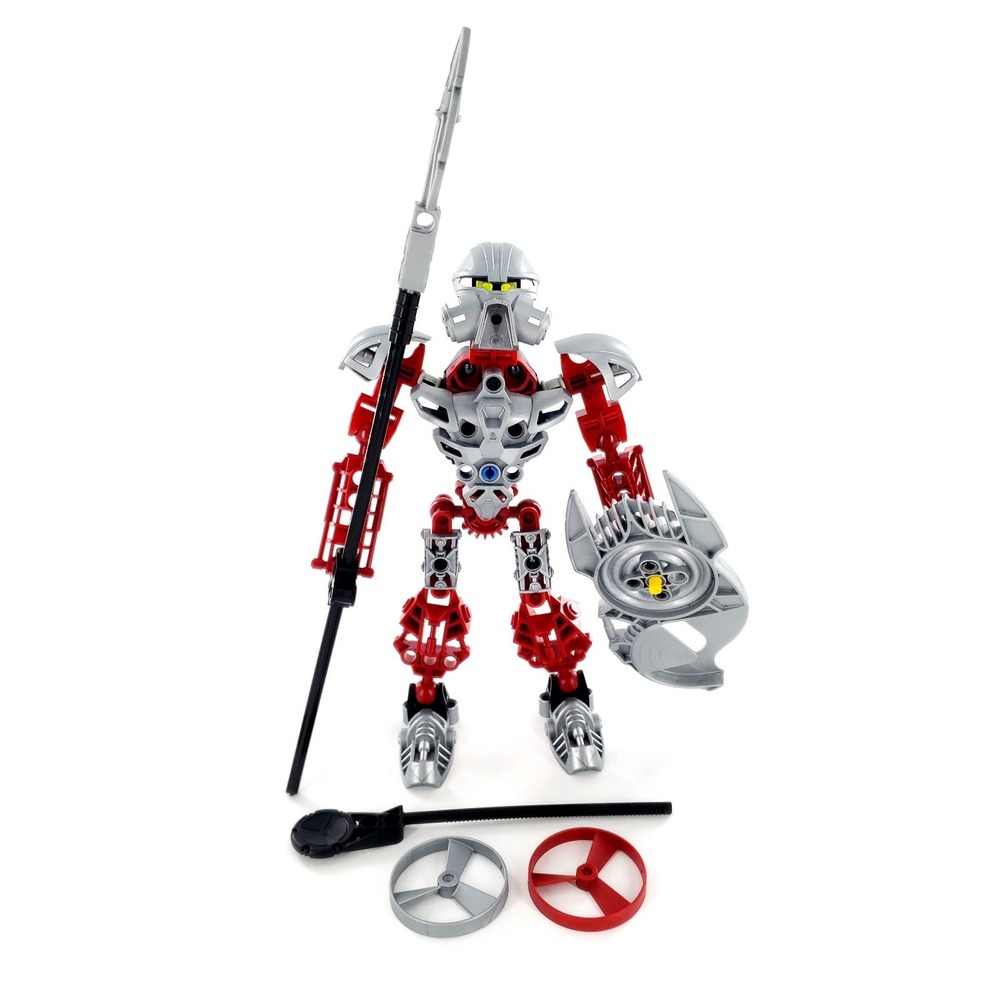 LEGO BIONICLE: Toa Norik (8763) Complete Figure w/ Discs No Instructions